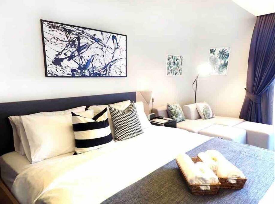 Stylish 1 Bedroom, Nice Pool,Bts Asok, Sukhumvit Bangkok Kültér fotó